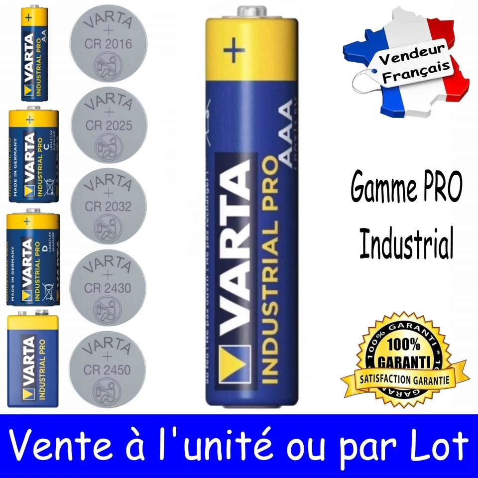 Piles LR03 AAA VARTA Dispo aussi CR2032 2025 2016 2430 2450 LR6 LR14 LR20 6LR61