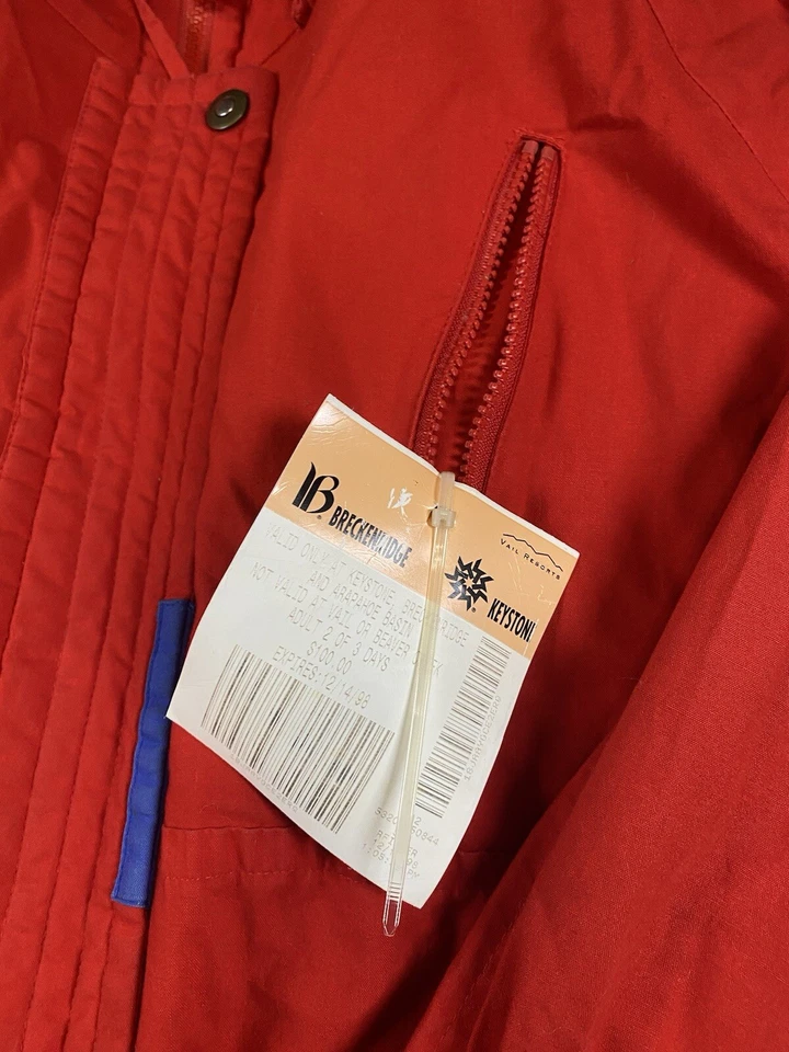 Chaqueta Antiniebla Londres Años 80 De Colección Grande Retro Radwood Disco Puffer Cremallera Esquí Nieve Nueva Con Etiquetas Foto 4 de 4