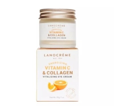 Lanocreme Energizing Vitamin C & Collagen Vitalizing Eye Cream 1 oZ exp 2027