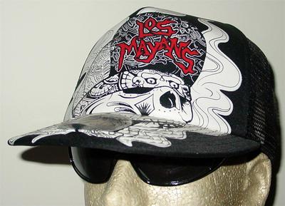 New SOA Sons of Anarchy Los Mayans SKULL Trucker Mesh Snapback  Hat __B136