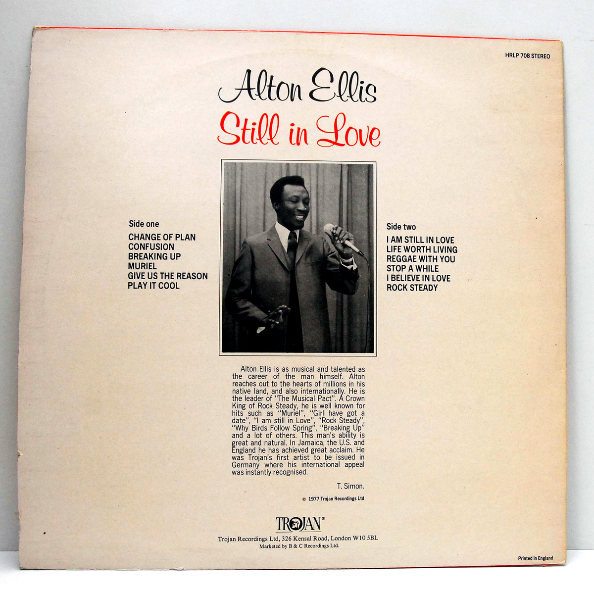 Alton Ellis Still in love Horse NM # 72 | eBay