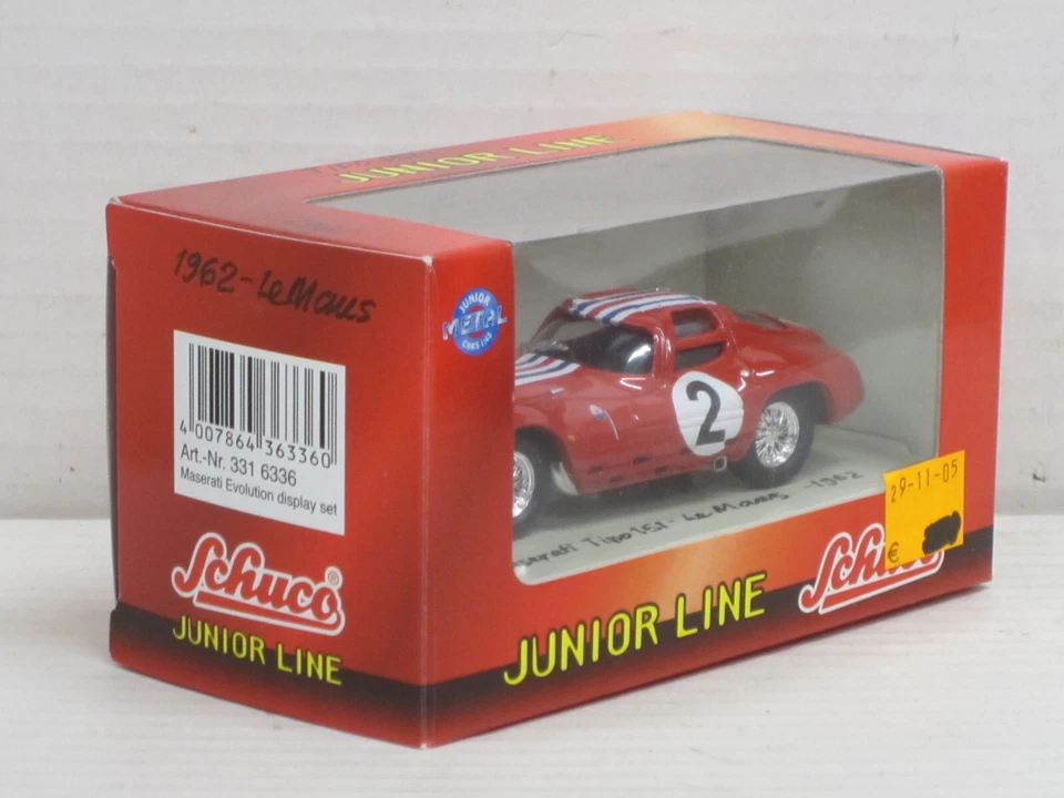 Maserati Tipo 151 Le Mans Nr.2 in rot Box Schuco 1:43 - Bild 3 von 3