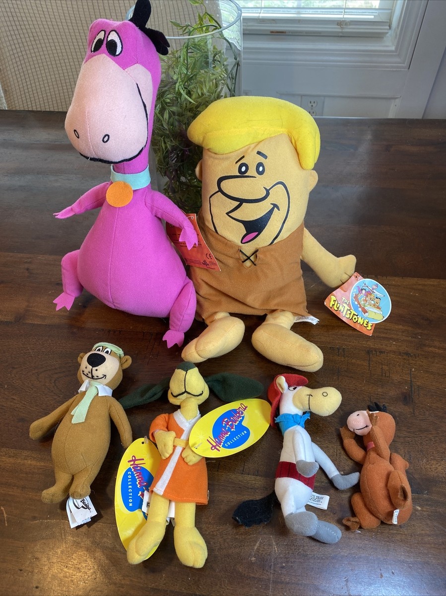 ハンナ　バーベラ　hong kong ぬいぐるみ　アメトイ Hannah Barbera Mixed Plush Lot of 6! Yogi Flintstones Hong Kong