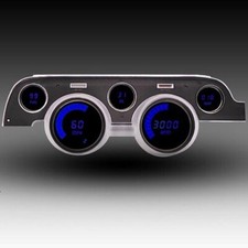 1967-1968 Mustang LED Direct Replacement Gauge Cluster, Blue LEDs, USA Made