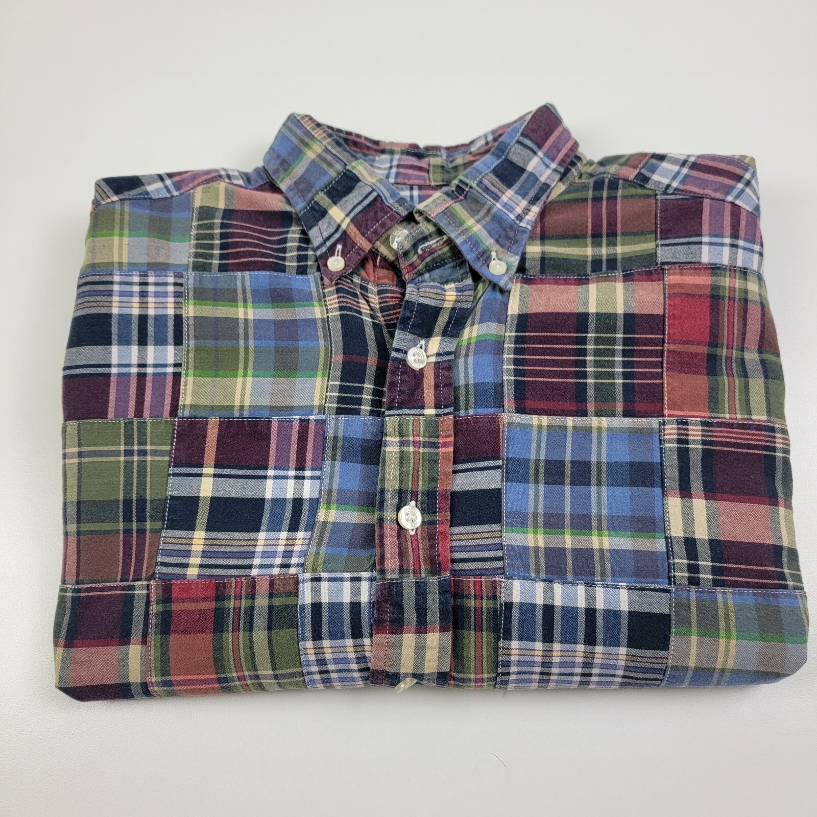 Vineyard Vines Men's Murray Patchwork Madras Butt… - image 1