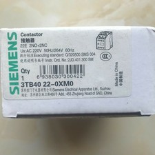 SIEMENS 3TB40 22-0XM0 Contactor New One 3TB40...