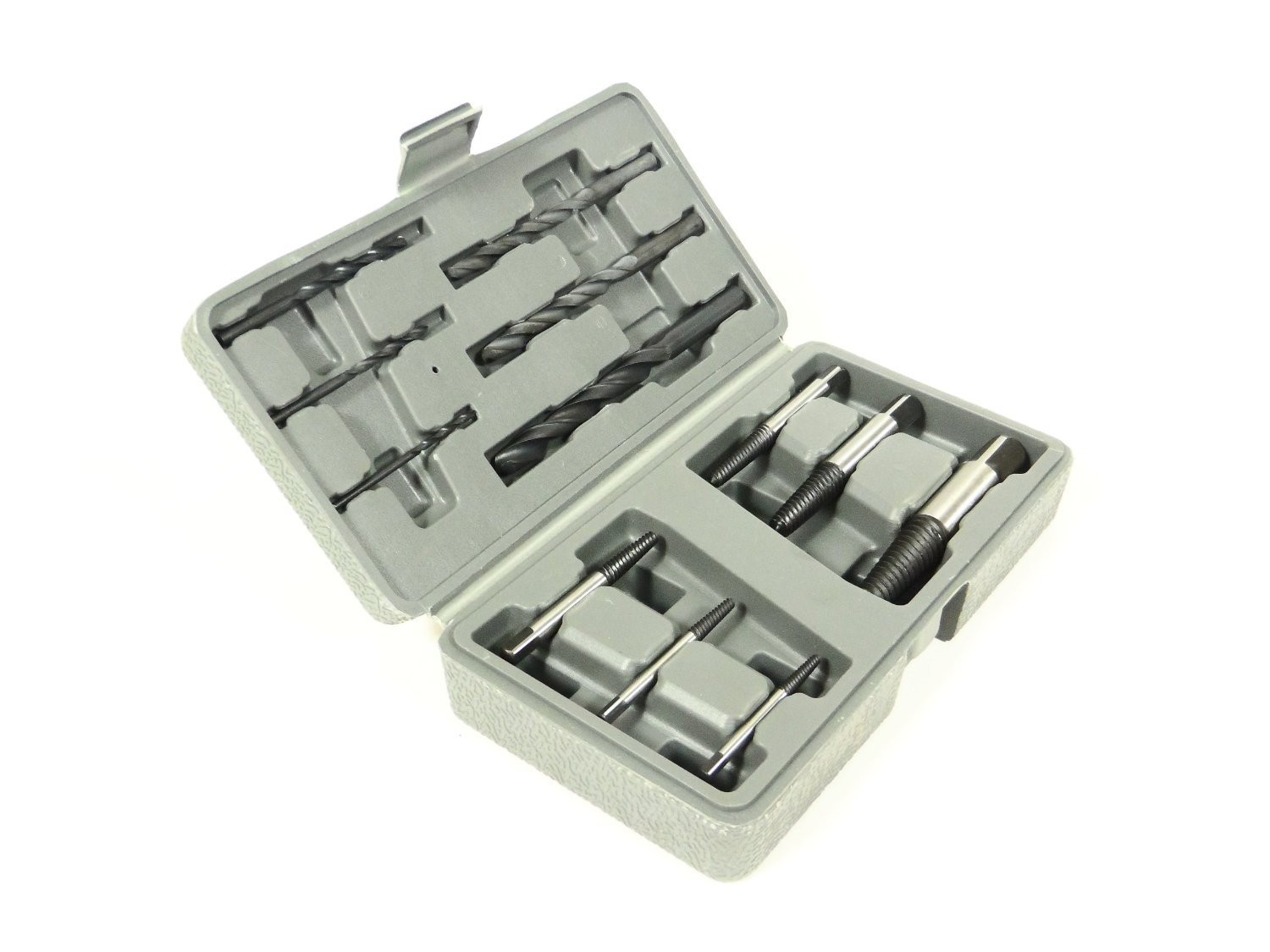 12-Piece Small to Large Screw Extractor Kit for Easy Broken Bolt Removal