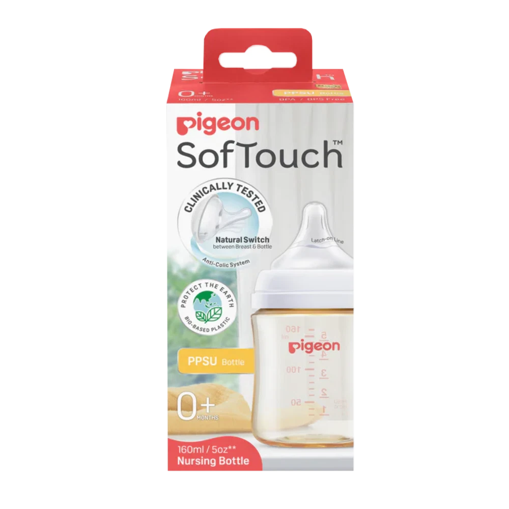 Pigeon Softouch Baby Bottle PPSU 0 Months+ 160mL