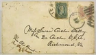 1860s CONFEDERATE CIVIL WAR COVER - CONFEDERATE & US STAMP - POW / SENT BY TRUCE