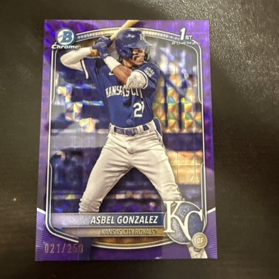2025 Bowman Esteban Gonzalez Chrome Purple Geometric Refractor 1st #/250