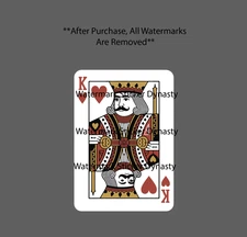 King of Hearts Sticker Waterproof Decal Card Poker Games Gift NEW