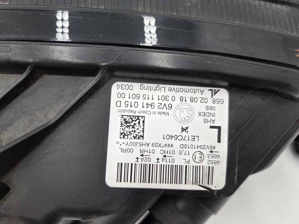 SKODA FABIA 2018-2021 LEFT HEADLAMP Hatchback - image 4 of 4