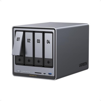 UGREEN NASync DXP4800 Pro 4 Bay NAS für Creator und Büroteams 4 Bay, Grau