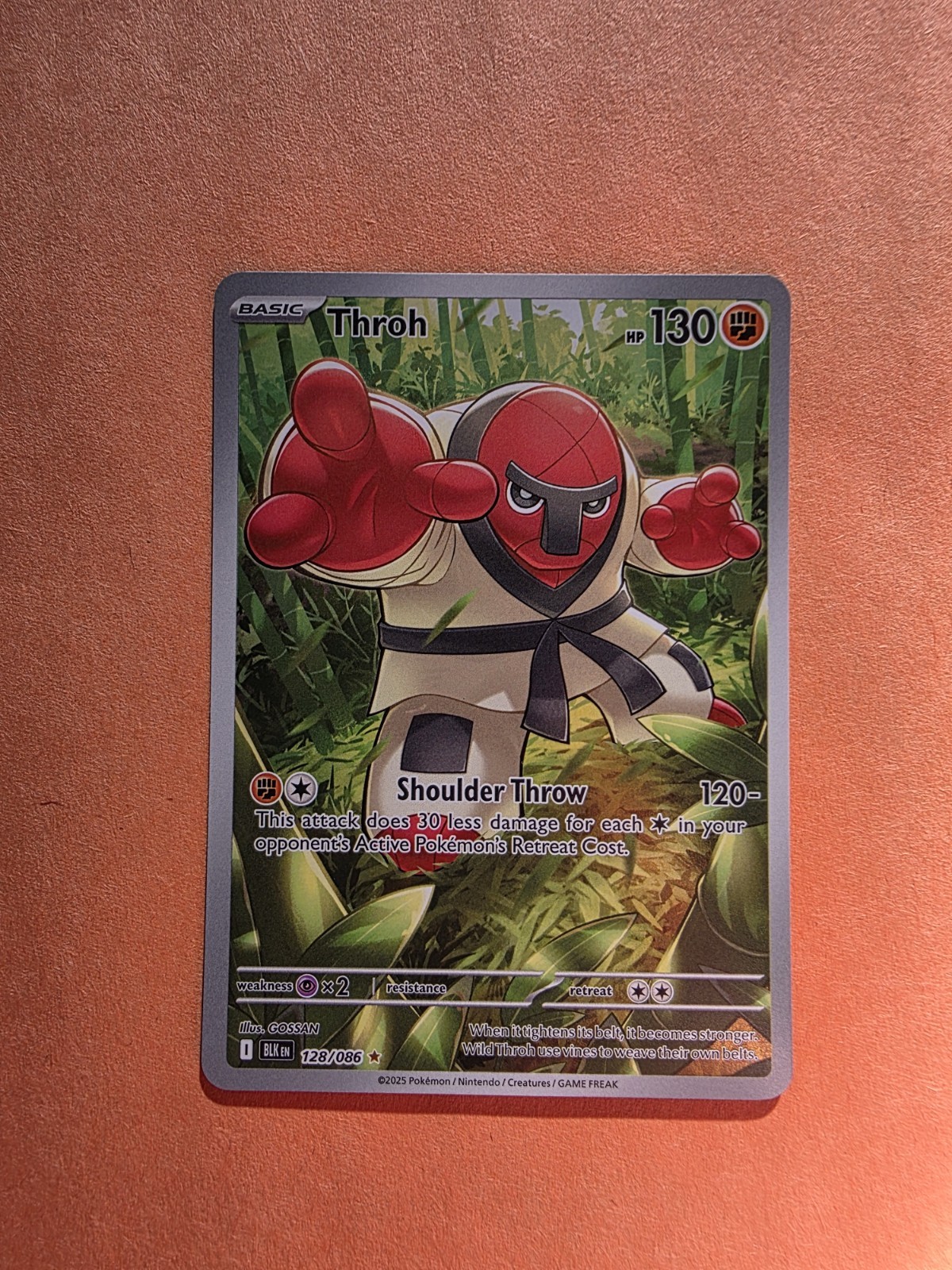 Pokémon TCG Throh Illustration Rare NM 128/086, SV Black Bolt