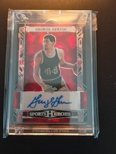 2024 Leaf Sports Heroes Autographs George Gervin /9.  Iceman auto