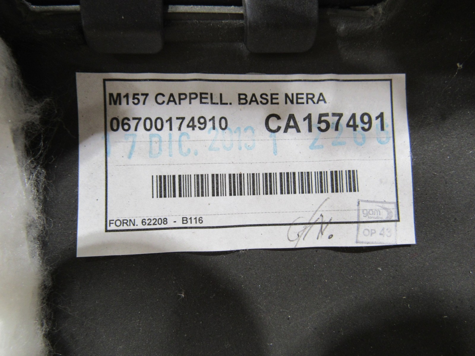Maserati Quattroporte GTS 2014 Rear Parcel Shelf Deck Cover Panel Trim 14-18 ;:A