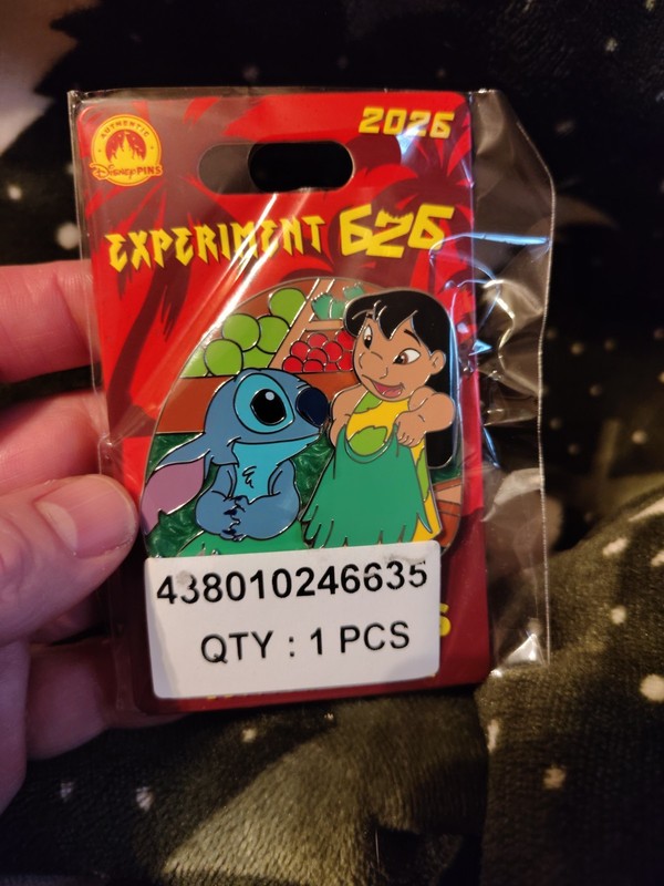 Lilo & Stitch Pin – Experiment 626 Day 2026 Pin – LE 3500