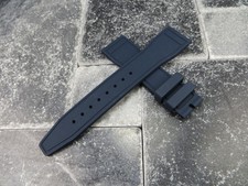 New 22mm Soft Rubber Strap C Blue Diver Watch Band for IWC Big Pilot Portugieser