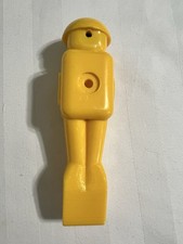 1 Yellow Round Top Dynamo Style Foosball  Table Soccer Man  Unbranded