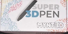 New In Box MYNT3D Super 3D PEN. Comes with filament & all Instructions. 3D Art