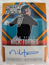 NICK TORRES 2014 Panini Prizm Draft Picks ORANGE AUTO /60 Card PWE