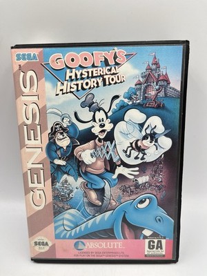 Goofy's Hysterical History Tour (Sega Genesis, 1993) CIB With Manual