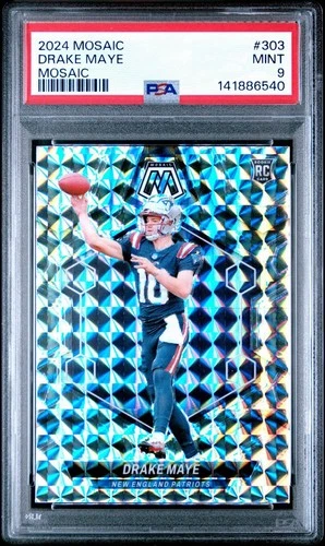 2024 Panini MOSAIC DRAKE MAYE #303 PSA 9 Rookie Card
