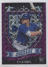 2021 Panini Chronicles Crusade Purple Velocity Prizm Kyle Isbel #24 0hk3