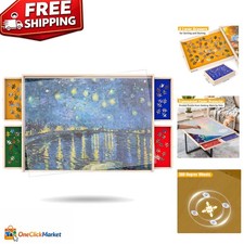 Innovative Puzzle Board for 1000-Pieces: Lightweight with Smart Storage Drawers