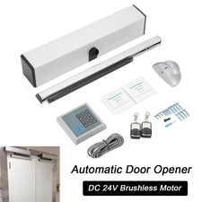 50W Automatic Swing Door Opener Door Closer Kit + Remote 150kg Load 110° Opening