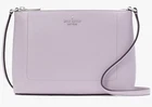 Kate Spade Leila Crossbody Bag Violet Pebbled Leather Purse KG464 $299 MSRP