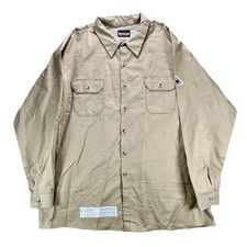 Bulwark Flame Resistant Shirt Mens 4XL Tan FR CAT2 NFOA 2112 Work Uniform