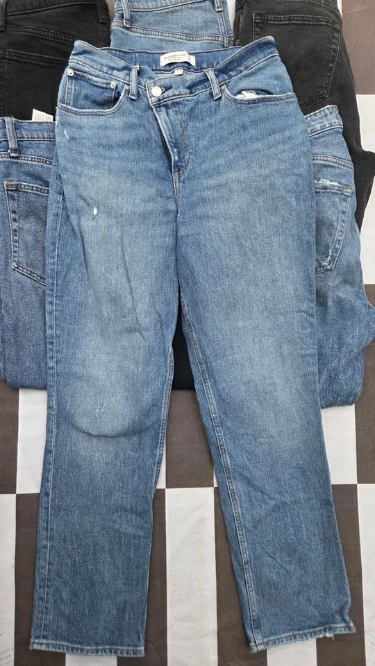 Pantalones de mezclilla para mujer Abercrombie & Fitch CURVE LOVE talla 6 lote REGULAR × paquete × Foto 4 de 4