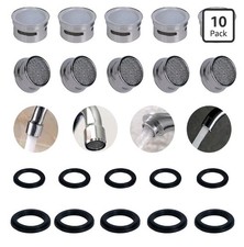 Faucet Areator, 10Pcs Flow Restrictor Plug-In Faucet Aerator Replacement Parts