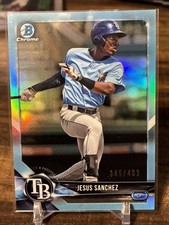 2018 Bowman Draft Chrome Sky Refractor #BDC-180 JESUS SANCHEZ Rookie #345/402🔥