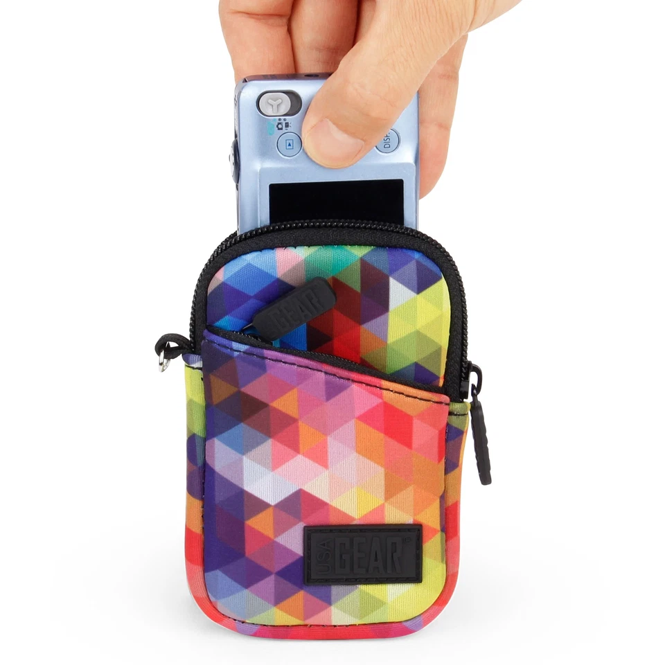 USA Gear Compact Camera Case with Belt Loop, Wrist Strap, Durable Neoprene - Image 2 of 4