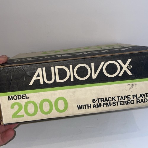 NIB Vintage Audiovox 2000 8 Track Car Stereo Tape Player AM/FM Radio - Picture 15 of 17