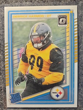 Panini Donruss Optic Rated Rookie Derrick Harmon #257 Steelers Football Card. rookie card picture