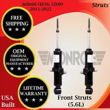 Monroe OEM Front Struts For 2011-2022 Infiniti QX56 QX80 5.6L Lifetime Warranty