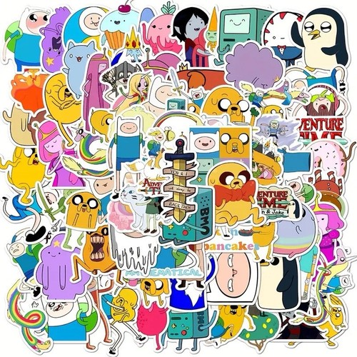 Adventure Time Cartoon Stickers Funny Decals Luggage Laptop Guitar Toy 100Pcs - Picture 6 of 6