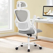 Sweetcrispy Office Computer Desk Chair, Ergonomic High-Back Mesh Rolling Work...