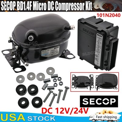 DC12V/24V Secop Refrigerator Freezer Micro BD1.4F Compressor 101N2040 Controller