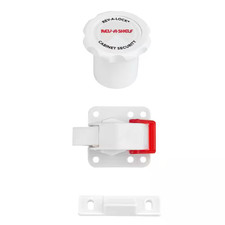 White Rev-A-Lock Magnetic Child-Safe Cabinet Security System
