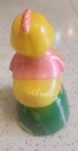 Vintage Easter Chick Duck Friction Rolling Toy Made in Hong Kong — photo 3