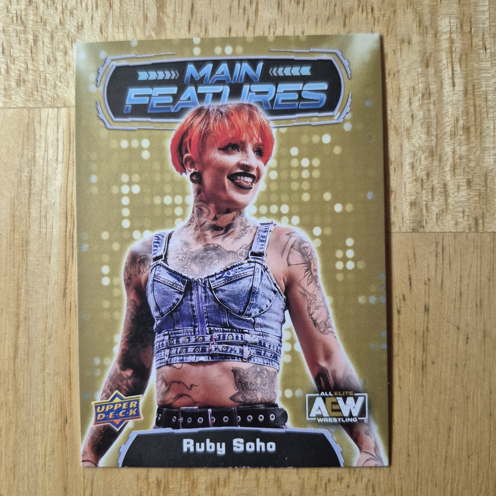 Ruby Soho | 2022 Upper Deck AEW All Elite Wrestling Main Features #MF-15 Gold