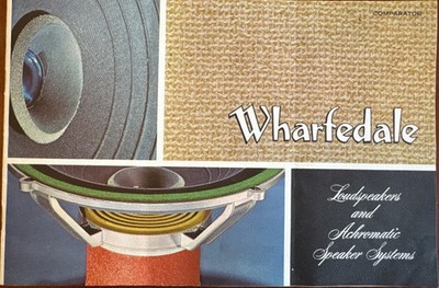 Vintage Wharfedale Speakers Brochure Mid Century Excellent!