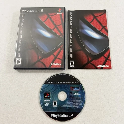 New ListingSpider-Man Sony PlayStation 2 PS2 2002 CIB Black Label W/ Reg Mint Disc TESTED