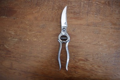 Vintage ECEF Italy Chrome Finish Poultry Shears