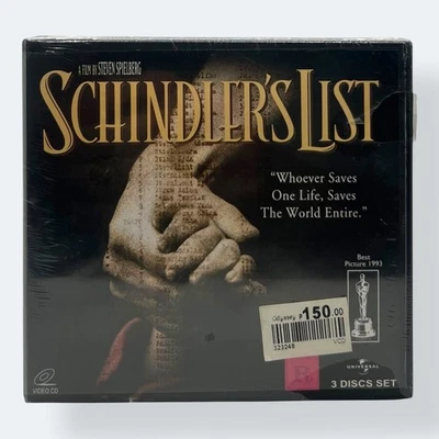 Schindler's List Video CD [VCD] 3 Discs Set - Universal, 2004 - New & Sealed - Image 1 of 4