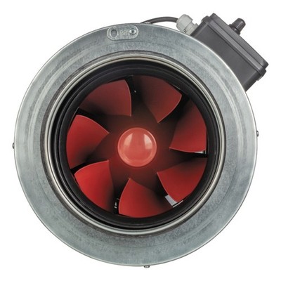 250mm Rohrventilator mit Nachlauf Boost-I Leise Kanalventilator Abluft Zuluft